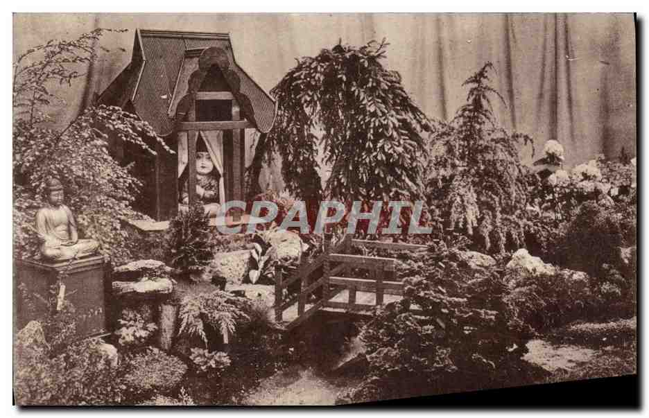 CPA Colombes Jardin japonais Exposition d horticulture Mai 1929 Medaille d or Posmoury Rue Hoche 