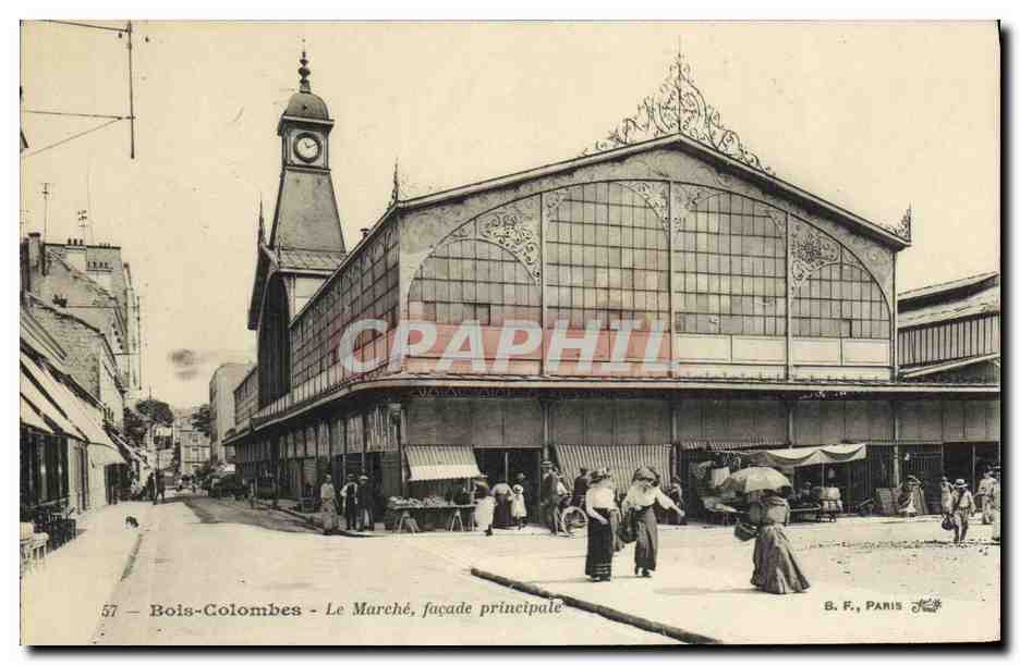 CPA Colombes Bois Le Marche Facade Principale