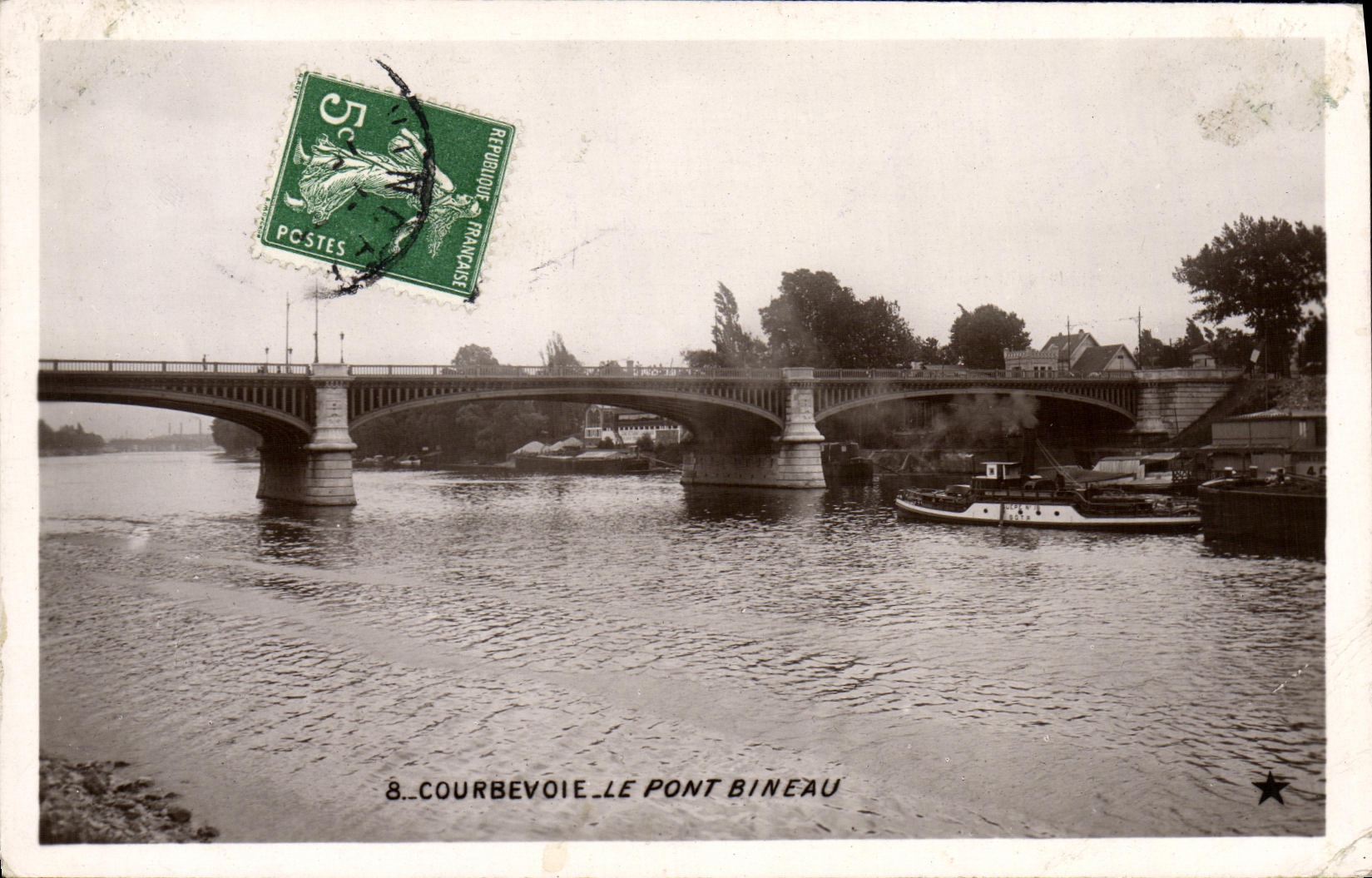 CPA Courbevoie Le Pont Bineau