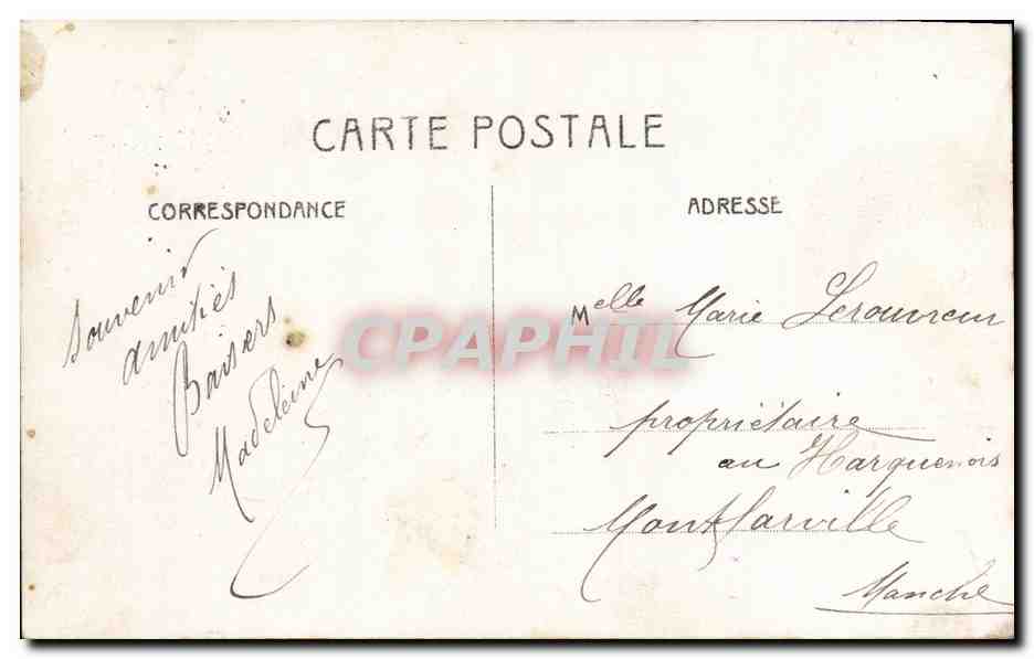 CPA Courbevoie J apporte Ces Fleurs Automobile  — Rückseite