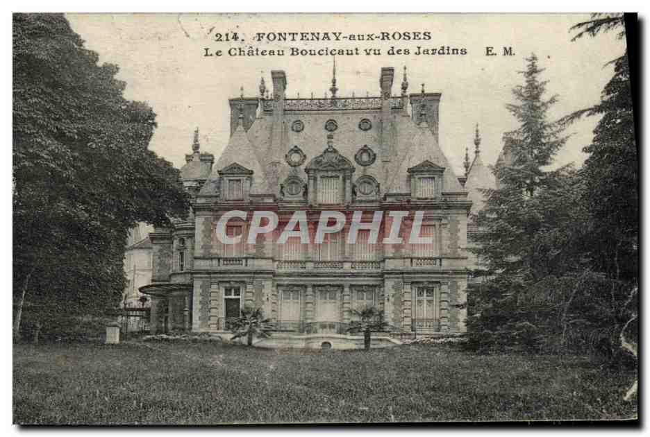 CPA Fontenay au Roses Le Chateau Boucicaut Vu des Jardins