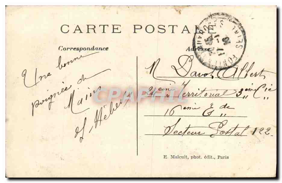 CPA Fontenay au Roses La mairie — Rückseite
