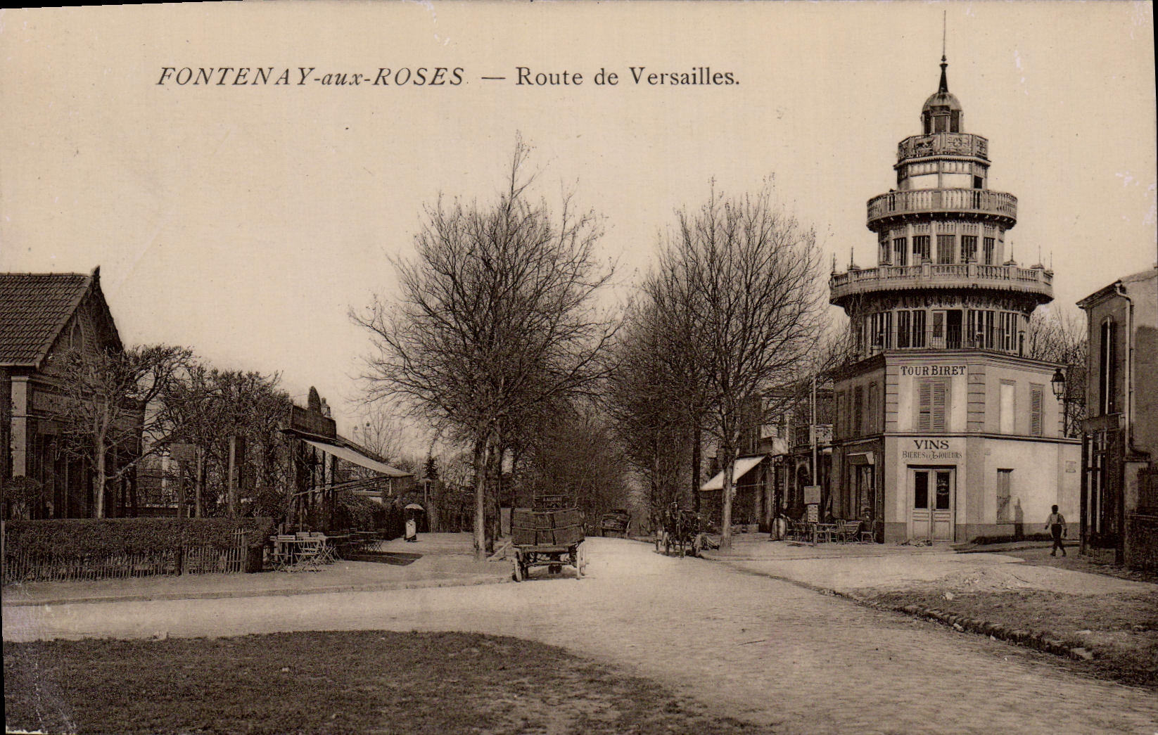 CPA Fontenay au Roses Route de Bersailles Tourbiret