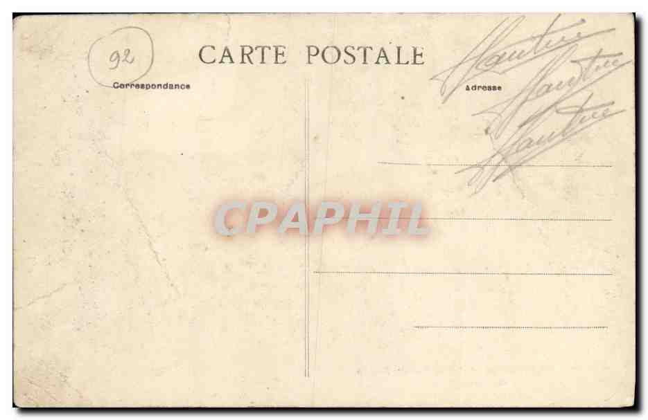 CPA Garches Rue de Toulon et Villa Regina — Rückseite