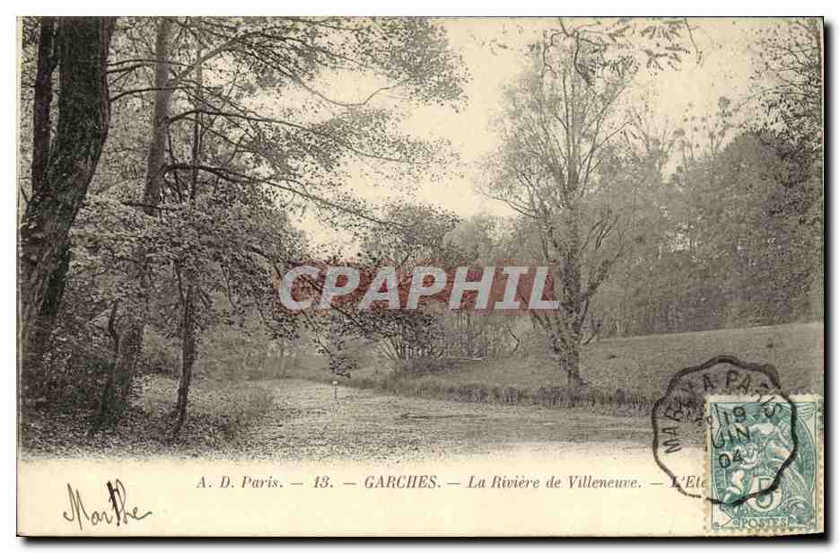 CPA Garches La Riviere de Villeneuve L etang
