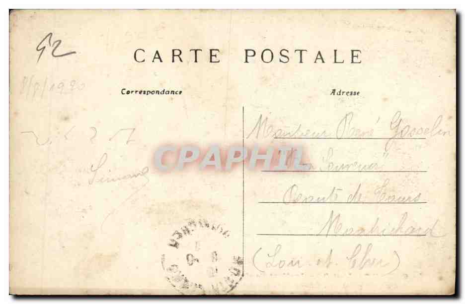 CPA Garches Institut Pasteur Le Ruisseau et le Pont de L Etang — Rückseite