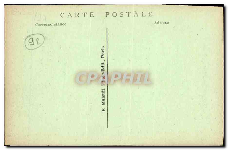 CPA Issy les Moulineaux Vue Generale de la Manufacture des Tabacs — Verso