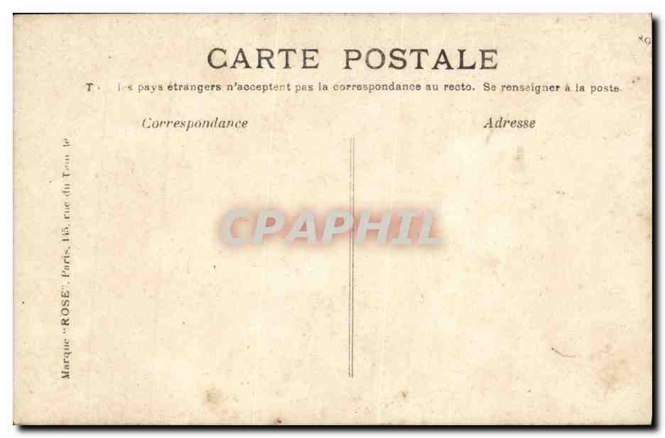 CPA Locomotion Aerienne Older Vendome Sur biplan un passager avec Issy les Moulineaux 7 septembre 1909 — Verso