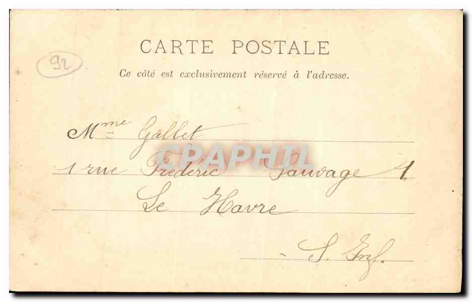 CPA Issy Jardins de la Nouvelle Mairie — Rückseite