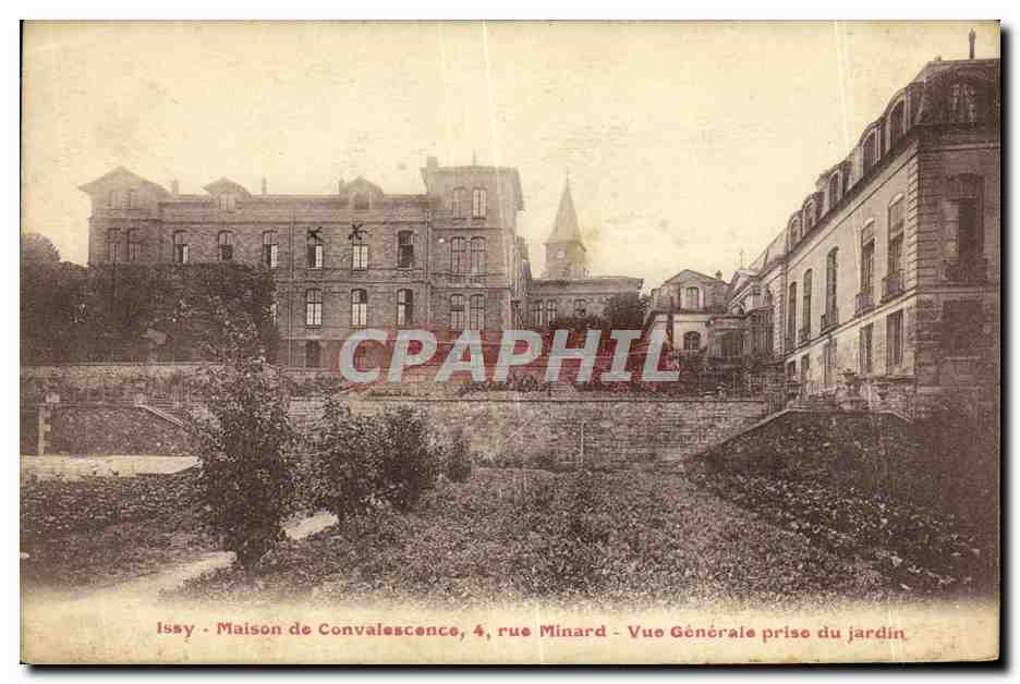 CPA Issy Maison de Convalescence rue Minard Vue Generale prise du jardin