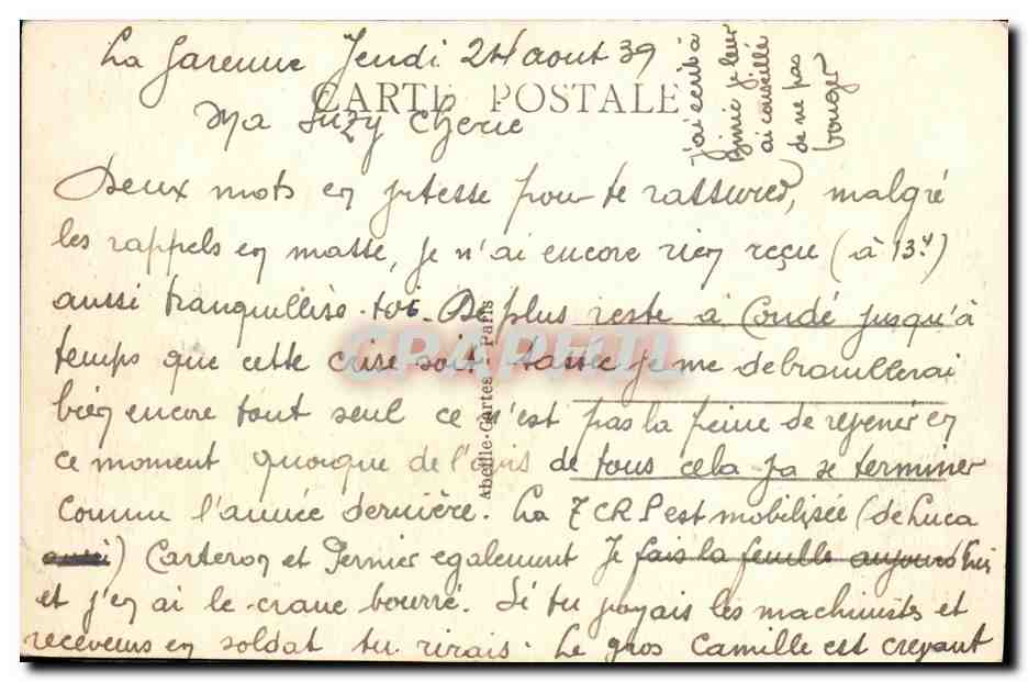 CPA La Garenne Colombes L Eglise — Rückseite