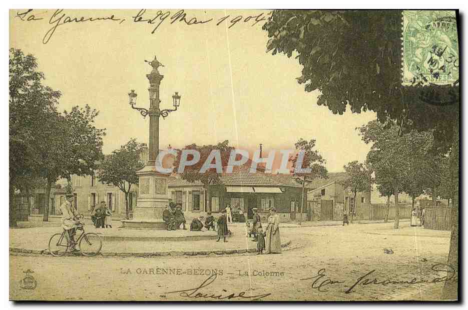 REPRO Recto verso La Garenne Bezons La Colonne 