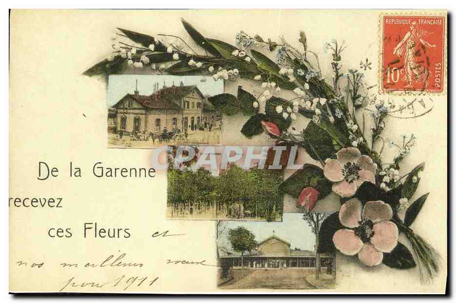 REPRO Recto verso La Garenne Bezons La Colonne  — Rückseite