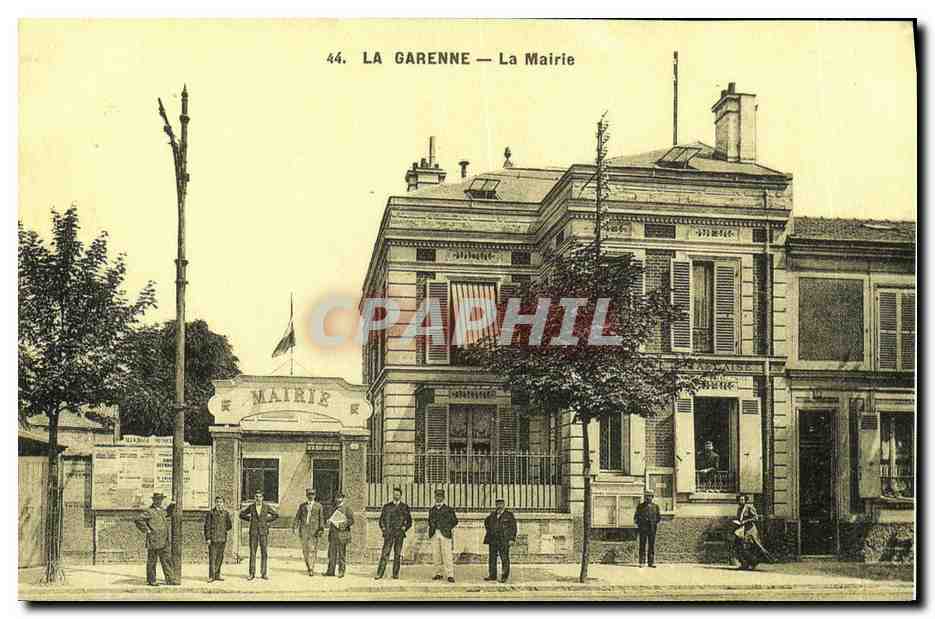 REPRO Recto verso La Garenne La Mairie Vins et spiritueux Jean Bonal La cour 