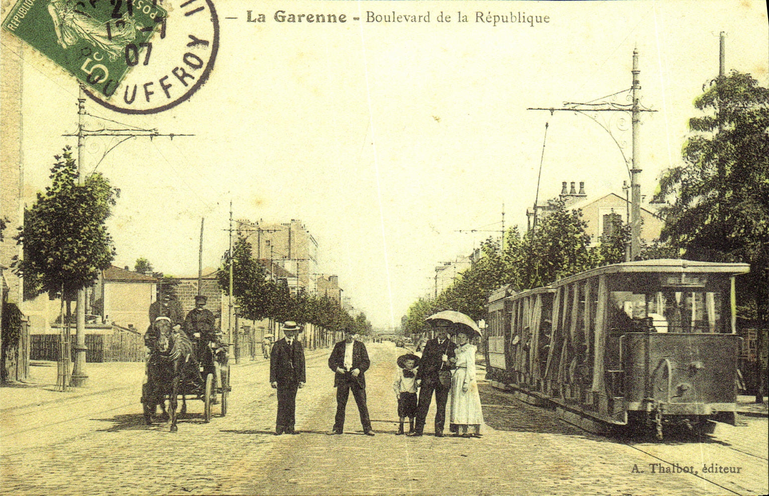 REPRO Recto verso La Garenne Boulevard de la Republique Place de la Liberte