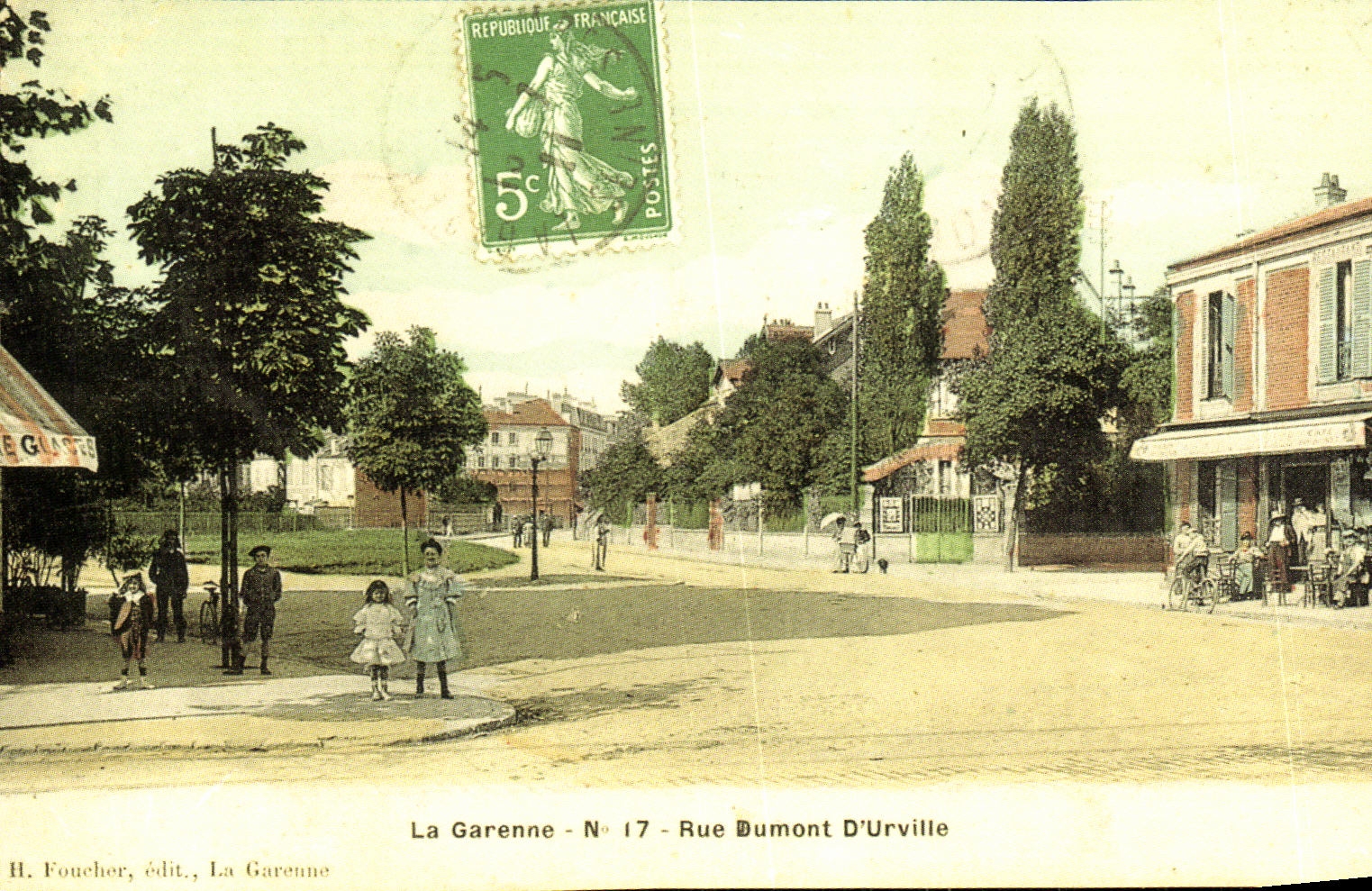REPRO Recto verso La Garenne Rue Dumont D Urville Rue Voltaire