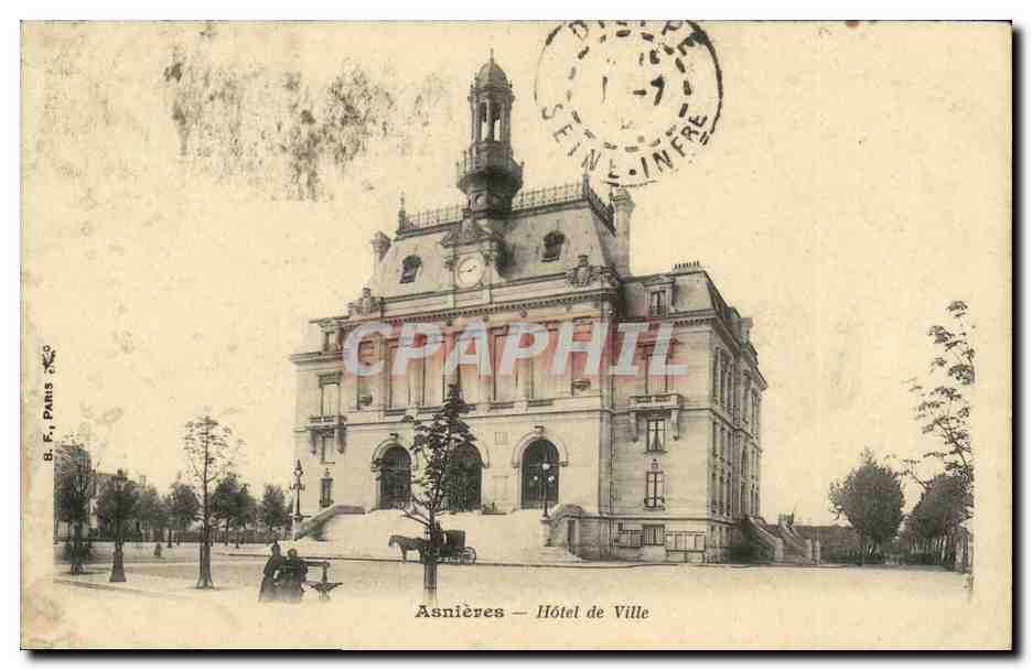 CPA Asnieres Hotel de Ville