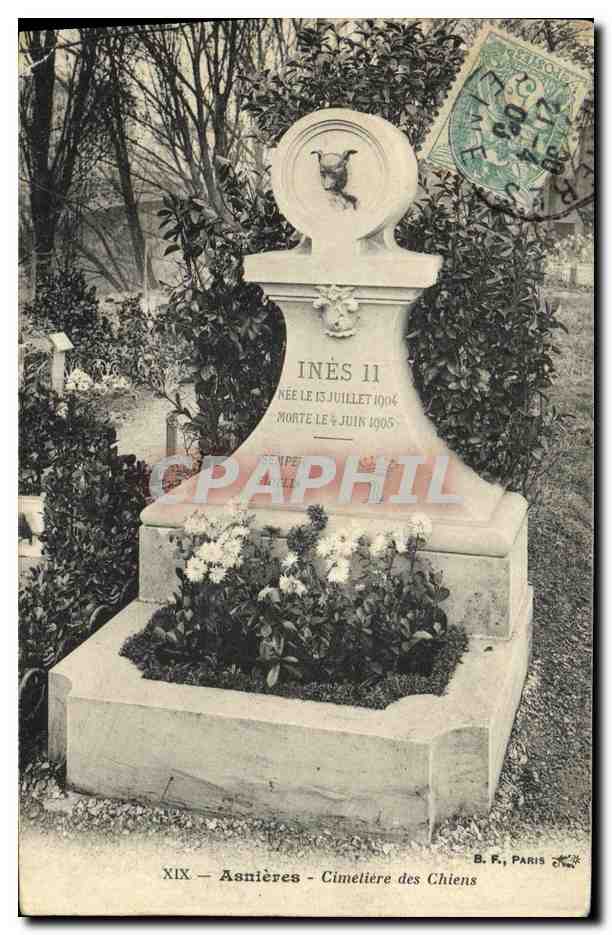 CPA Asnieres Cimetiere des Chiens 
