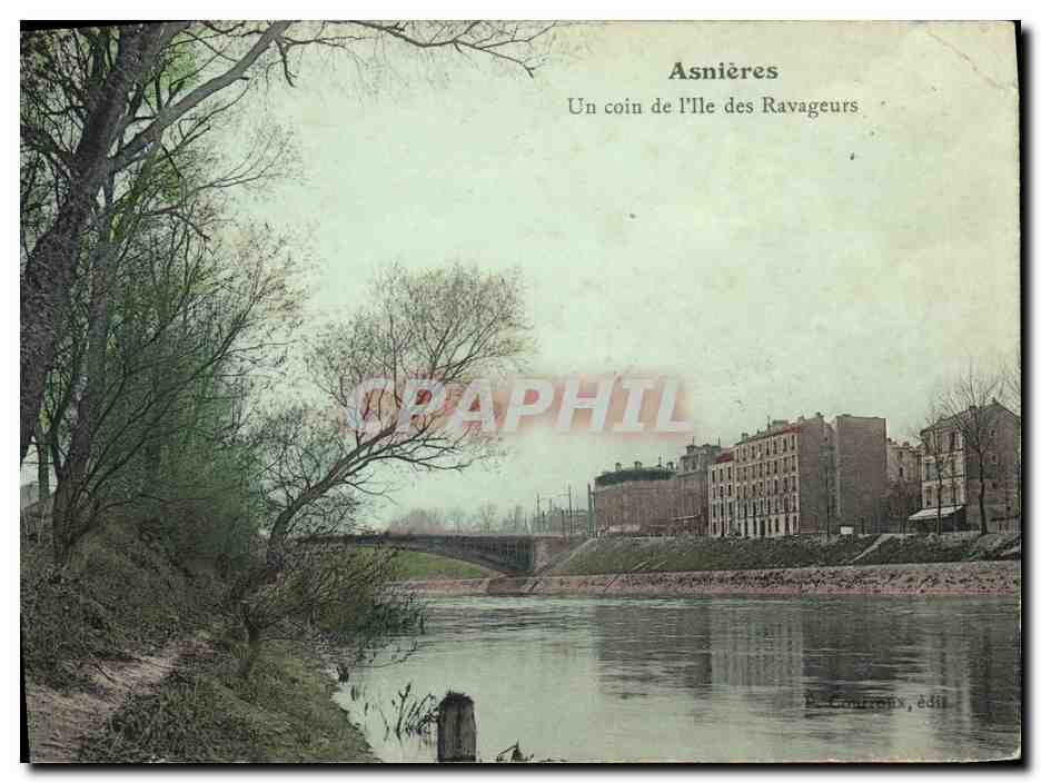 CPA Asnieres Un Cion de l lle des Ravageurs
