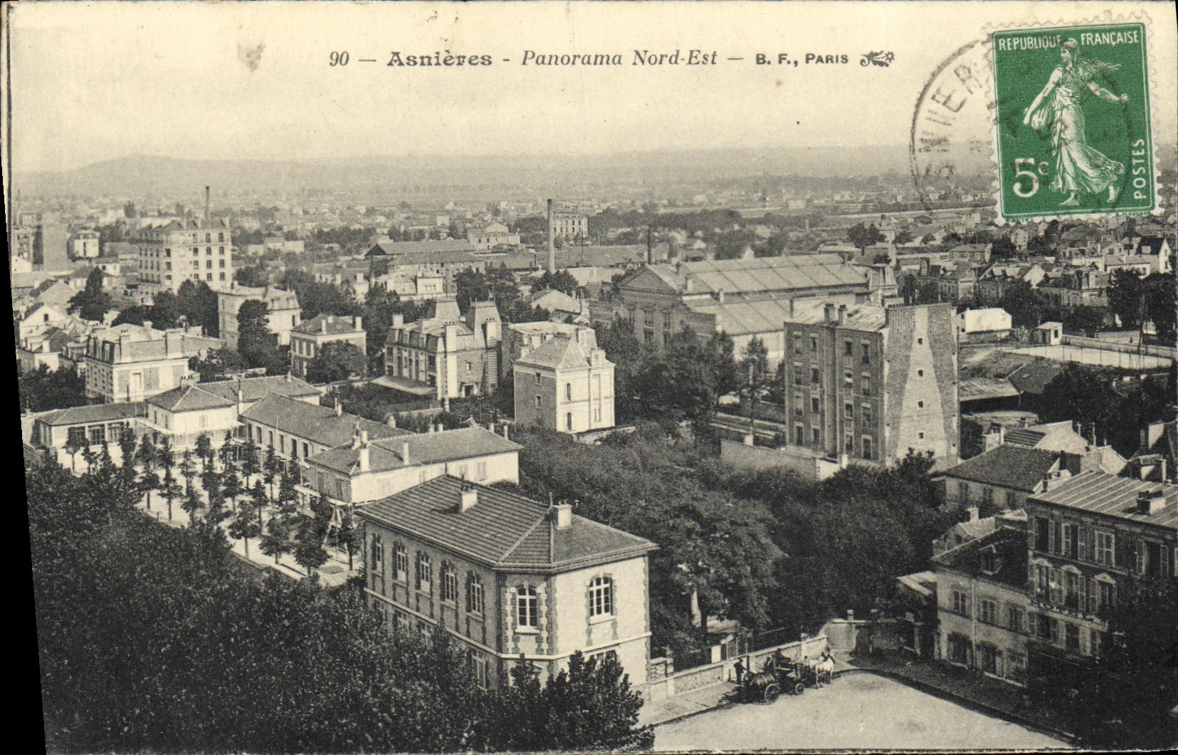 CPA Asnieres Panorama Nord Est