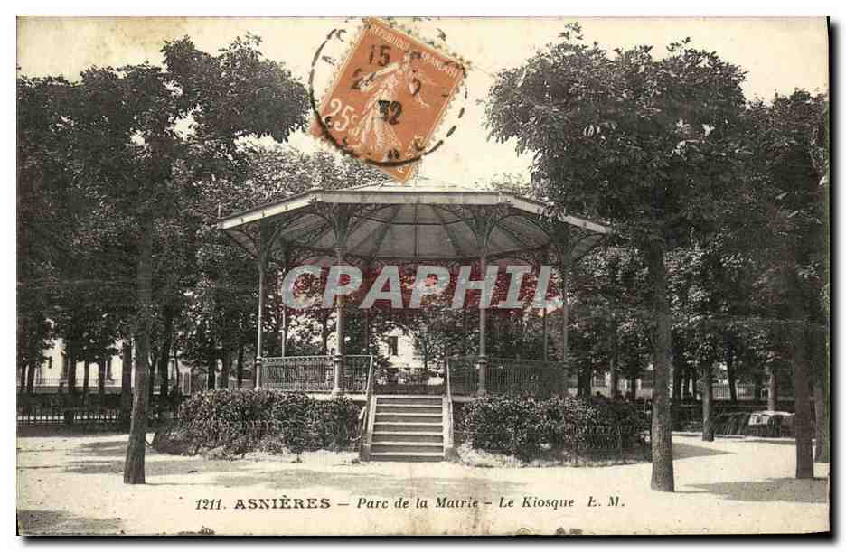 Asnières — Stadtpark — Der Kiosk — E. M. n°1211