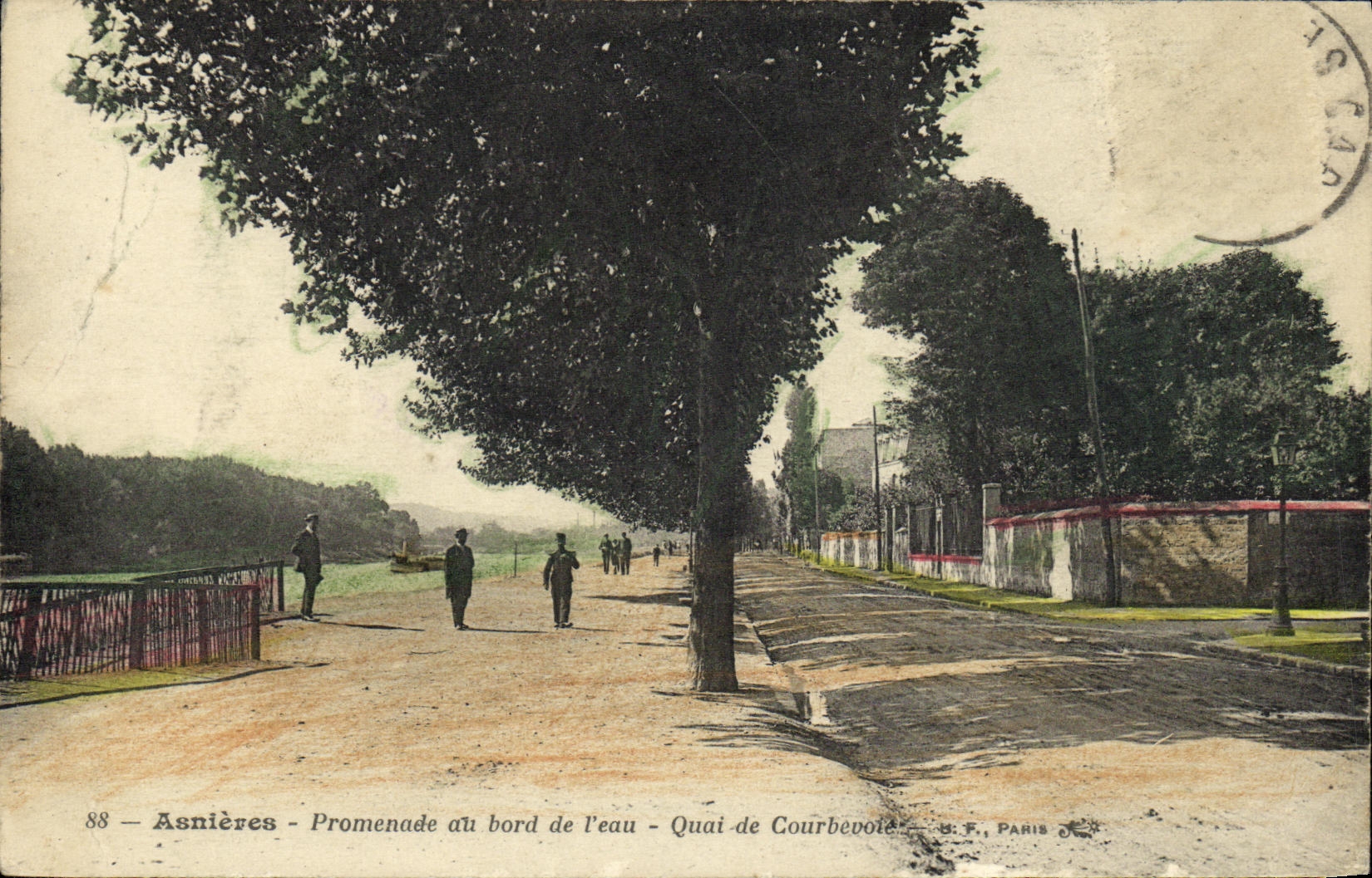 Asnières - Promenade au bord de l'eau - Quai-de Courbevoie - S.F. PARIS