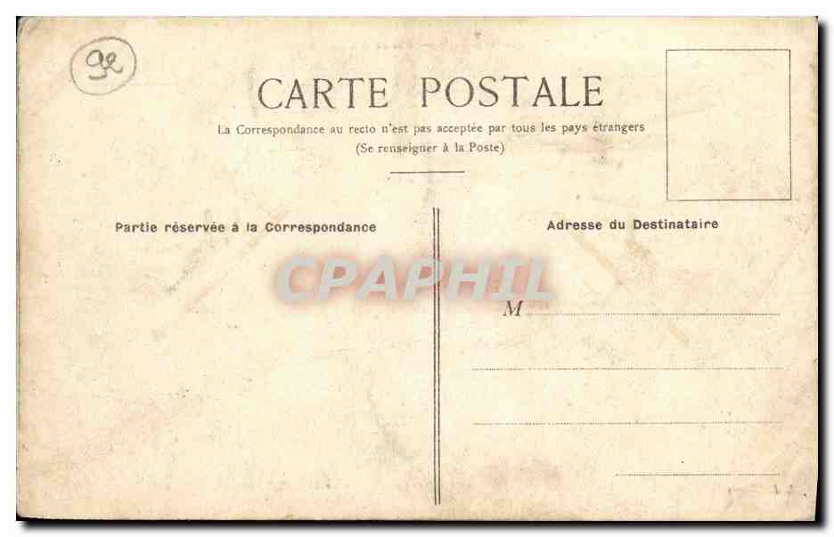 CPA Asnieres Place Voltaire — Rückseite
