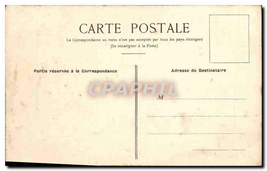 CPA Asnieres Place Voltaire — Rückseite