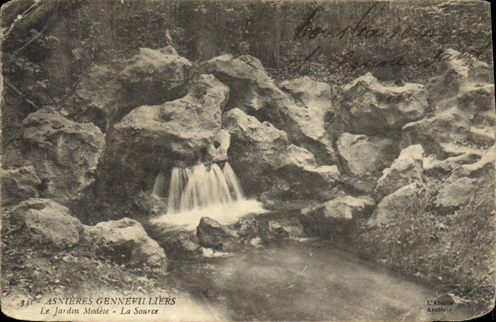 Asnières-Gennevilliers — Der Modée-Garten — Die Quelle — L'Abellie