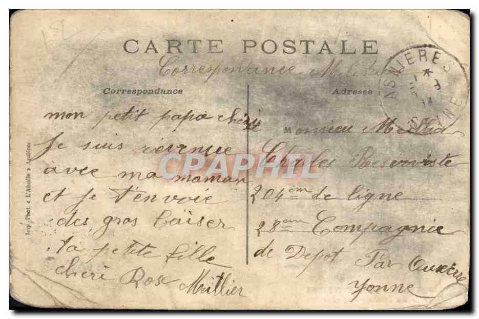 Asnières-Gennevilliers — Der Modée-Garten — Die Quelle — L'Abellie — Rückseite