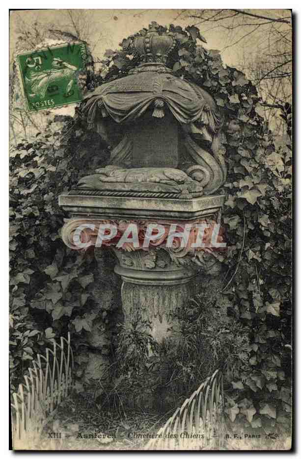 CPA Asnieres Cimetiere des Chiens