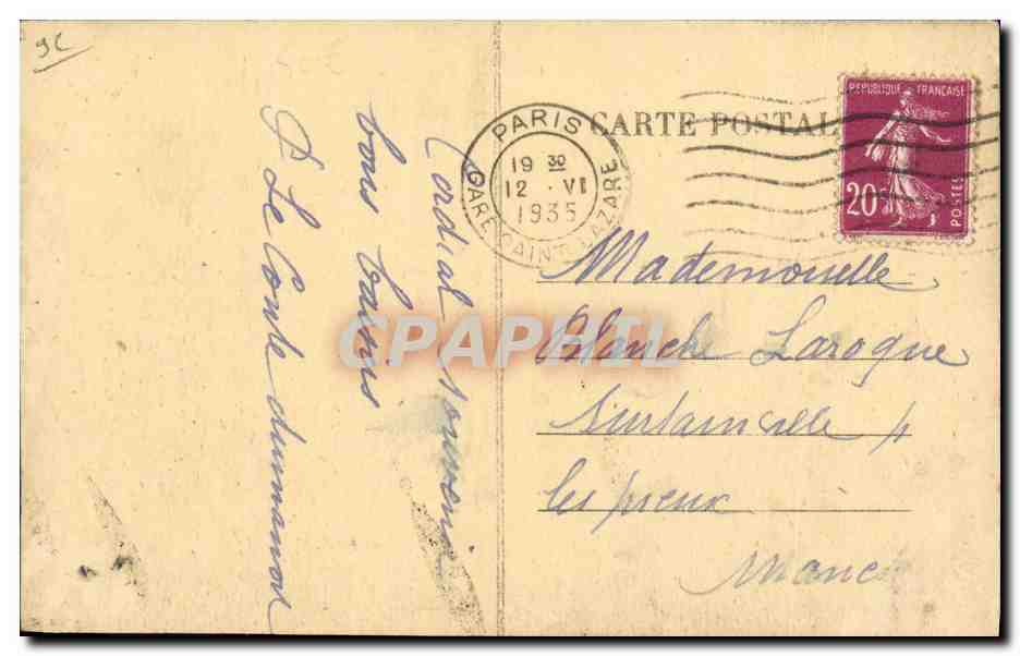 CPA Asnieres Bords de Seine peniches  — Rückseite