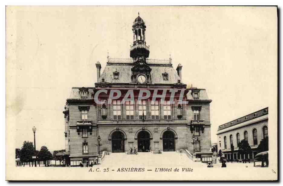 CPA Asnieres L Hotel de Ville