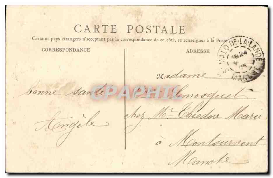 CPA Asnieres L Eglise — Rückseite