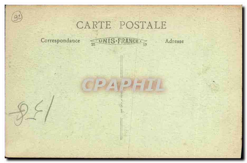CPA Asnieres L Hotel de Ville — Rückseite