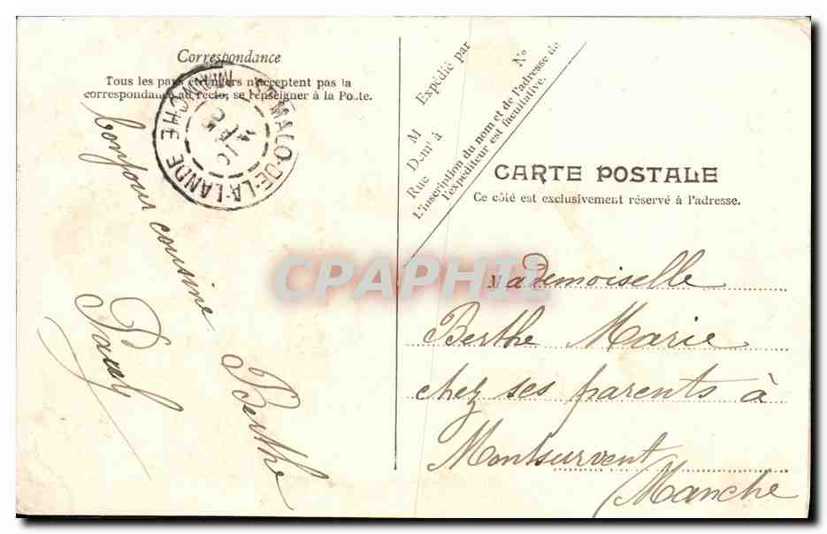 CPA Asnieres Le Cimetiere des Chiens  — Rückseite