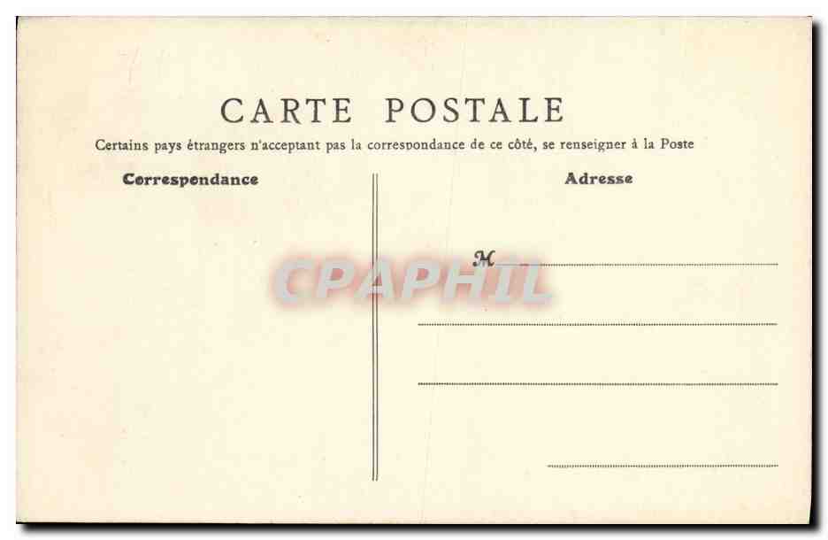 CPA Ligue de Securite Publique de la Ville d Asnieres Garde de l Objet — Rückseite