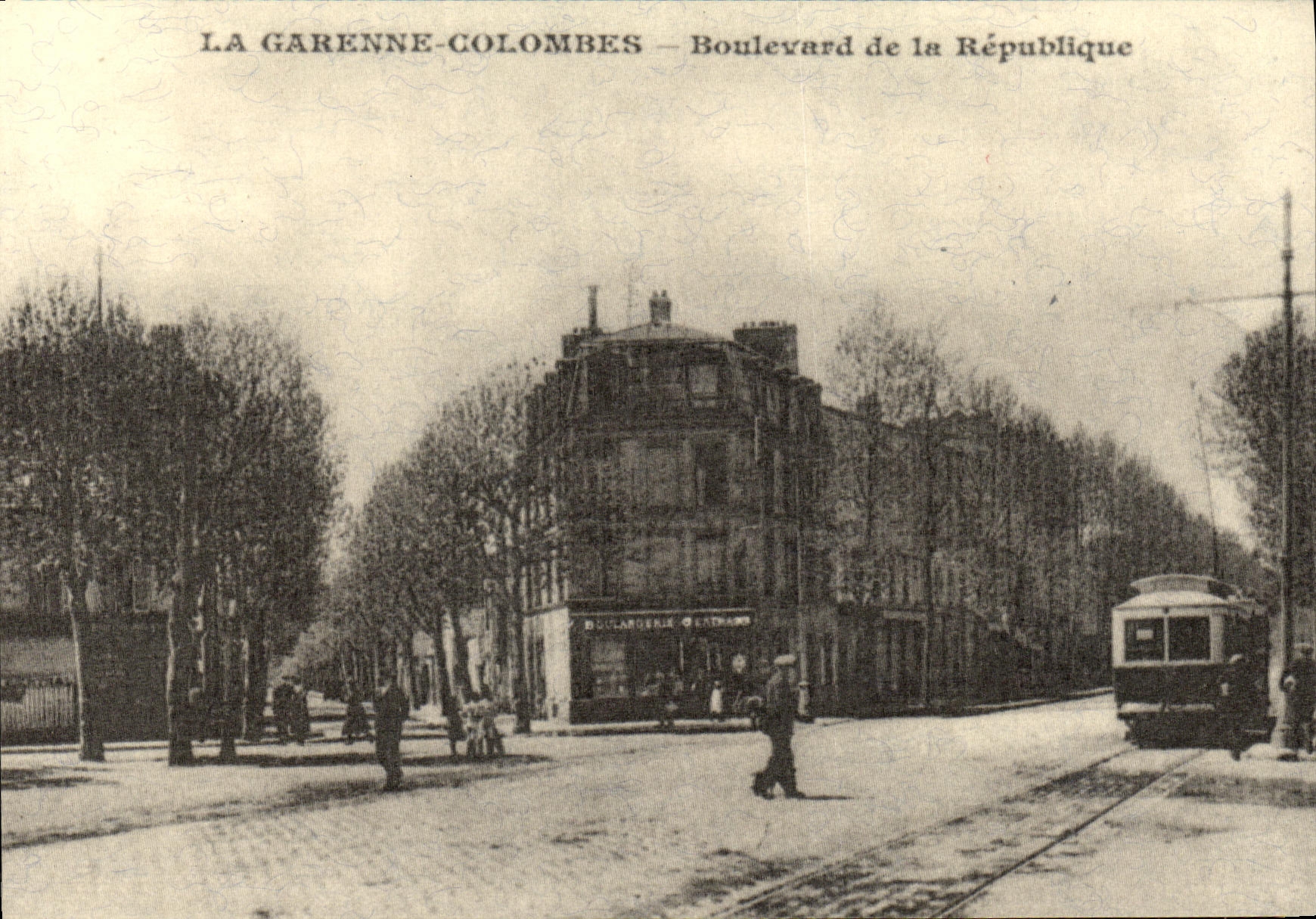 REPRO La Garenne Colombes Boulevard de la Republique carte de demangement LAFORET 