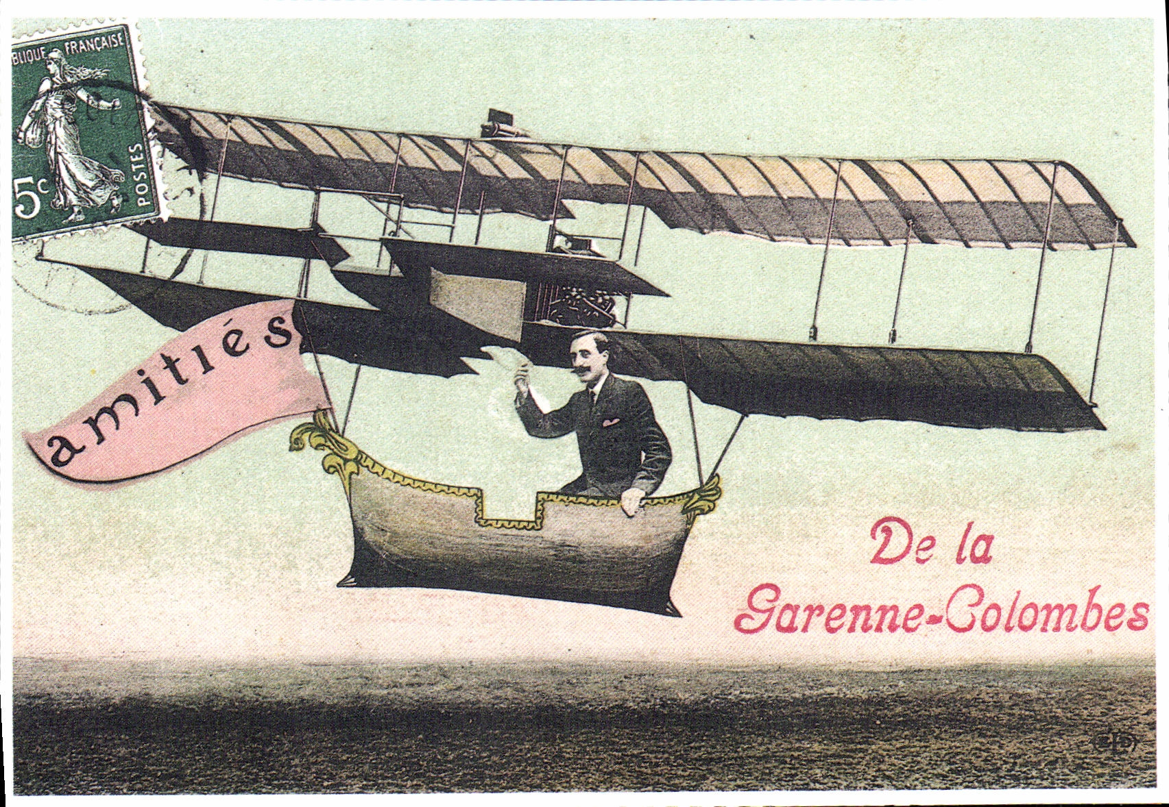 REPRO De La Garenne Colombes Avion 