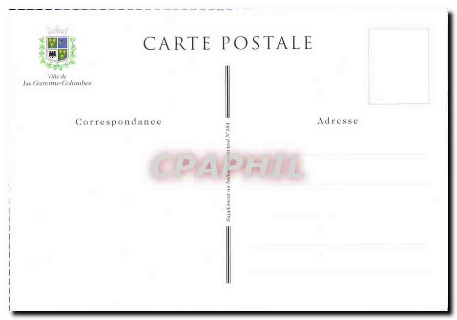 REPRO La Garenne Le Tabac du Rond Point du Centre — Rückseite