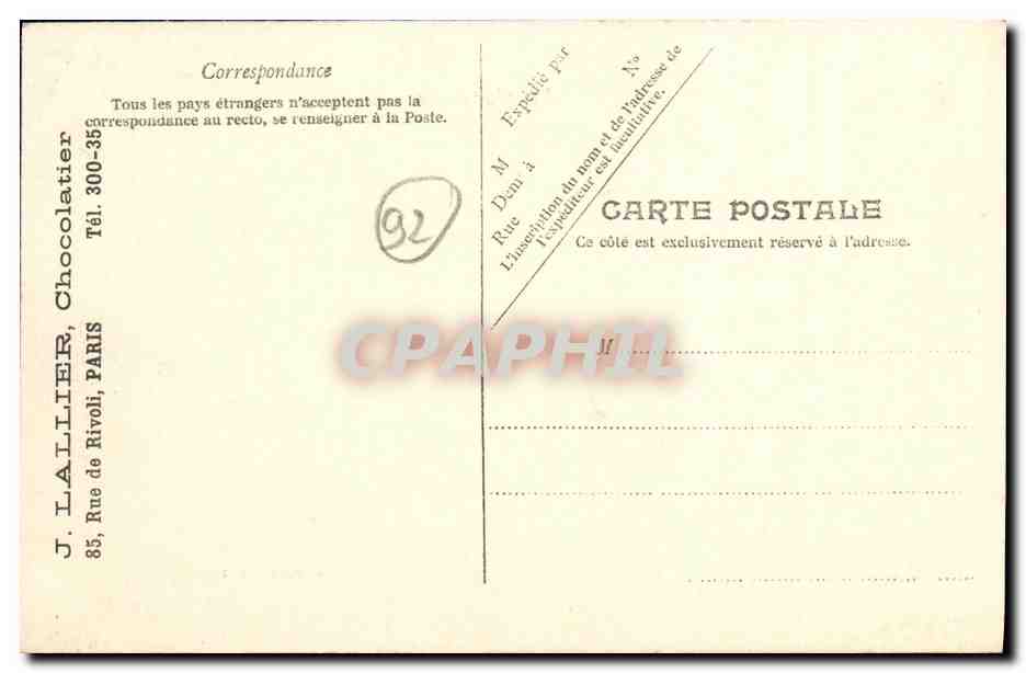 CPA La Garenne Le Kiosque Enfants — Rückseite