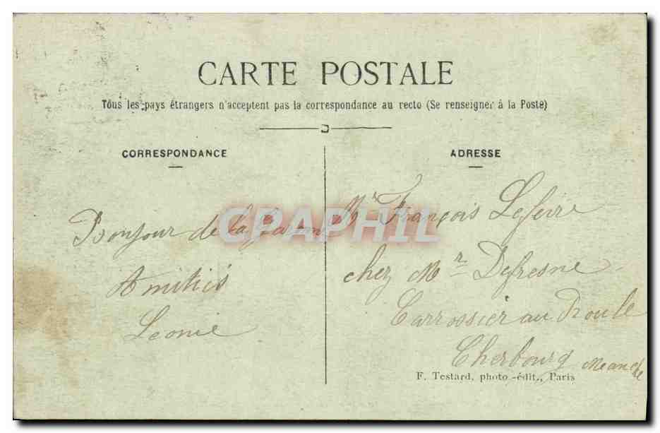 CPA La Garenne Colombes L Eglise Saint Urbain — Rückseite