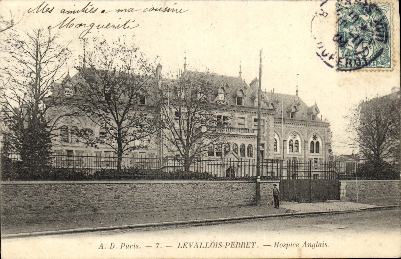 CPA Levallois Perret Hospice Anglais