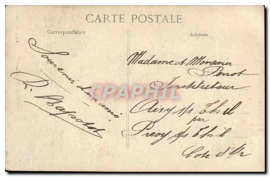 CPA Levallois Perret La Mairie — Verso