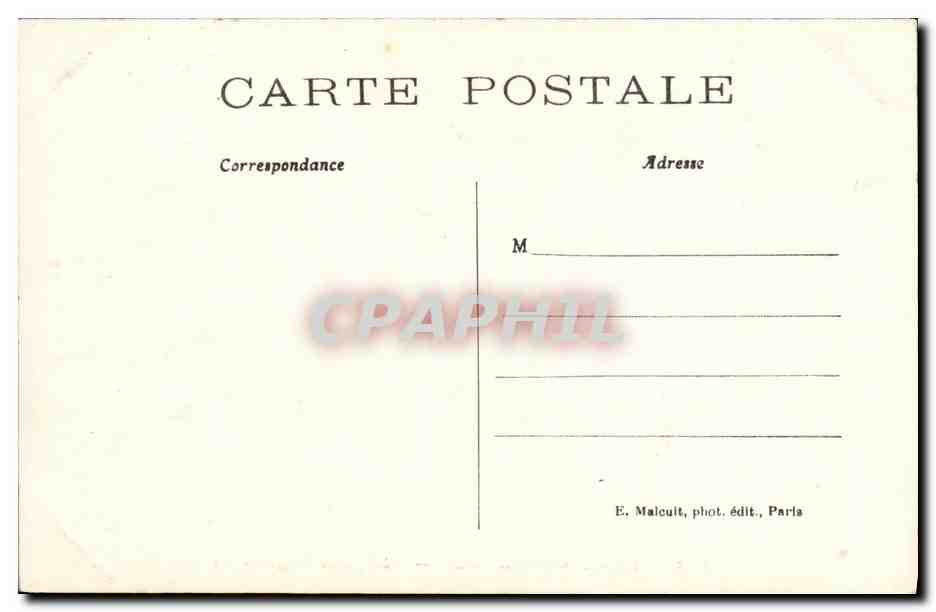 CPA Levallois Perret L Hopital Anglais — Rückseite