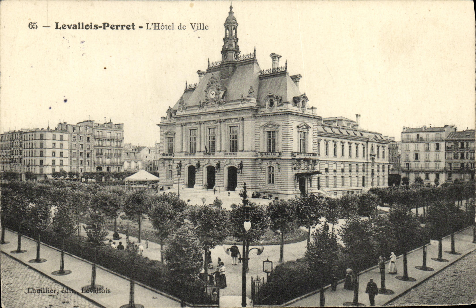 CPA Levallois Perret L Hotel de Ville