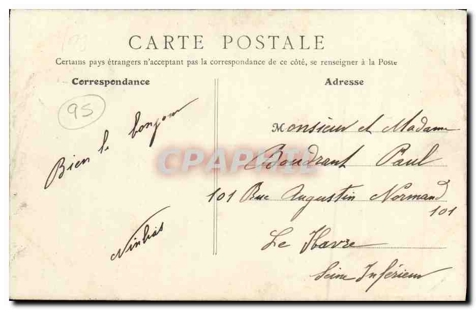CPA Levallois Perret La Rue Fazilleau Inondations Janvier 1910 — Rückseite