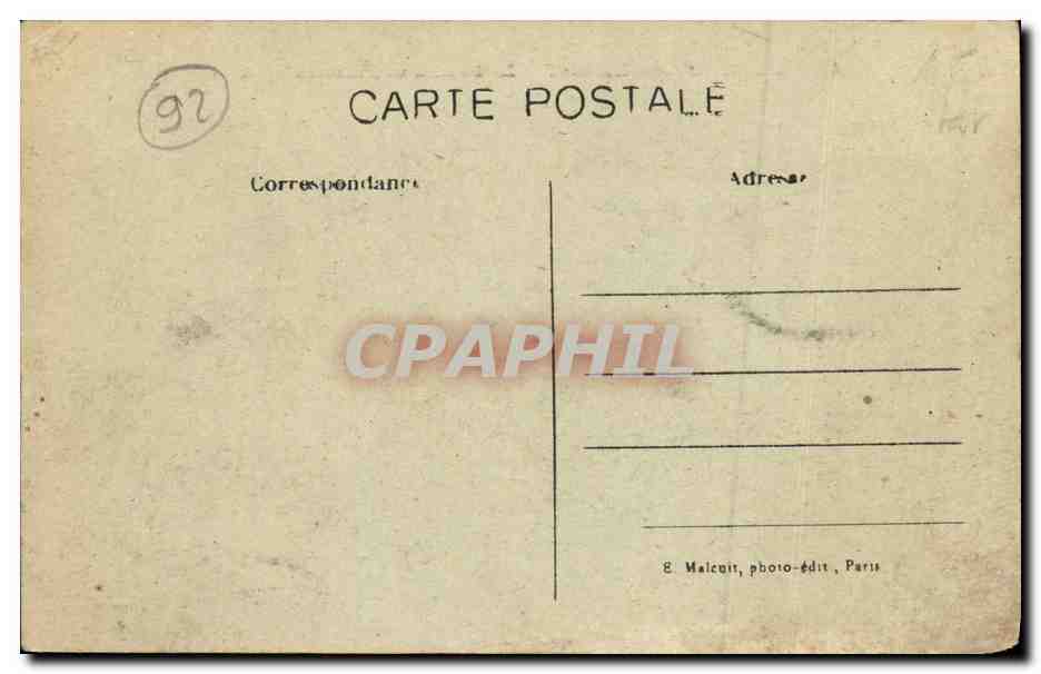 CPA Levallois Perret Le Port a La Felicite Peniche  — Verso