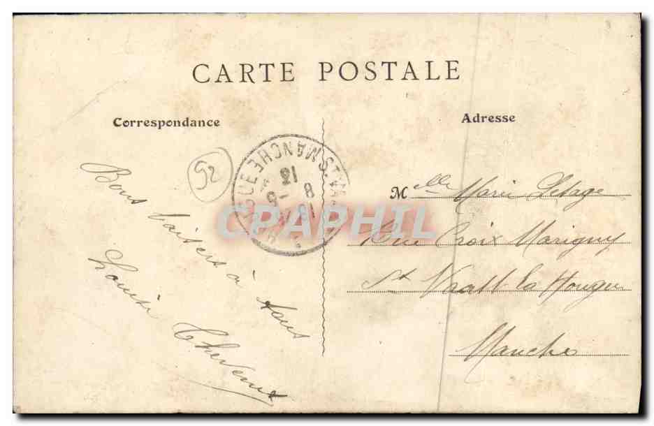 CPA La Roseraie de l Hay L Entree — Verso