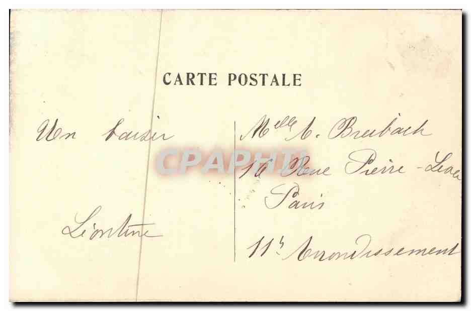CPA Marnes la Coquette La Grande rue — Rückseite
